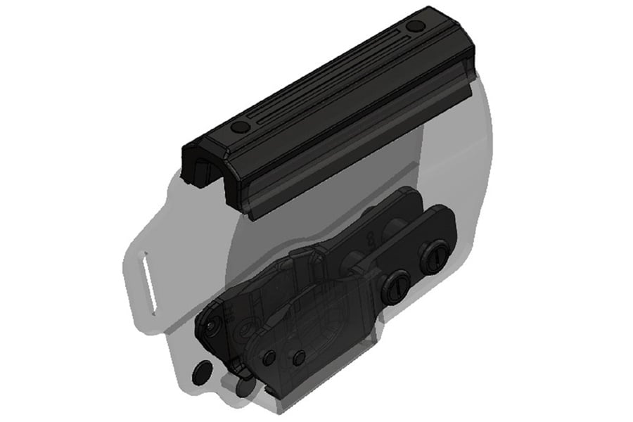 GALCO INTERNATIONAL Ankle Glove Right Hand Ankle Holster for Glock 42/Sig Sauer 365, Black